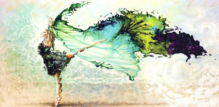 STCA5000 – DANCING LADY STRETCHED CANVAS160x70x3.5