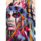 FCA5002 - PURPLE FEATHERS FRAMED CANVAS 70x160x5