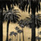 FCA5037 - GOLDEN PALMS FRAMED CANVAS 160x100x5